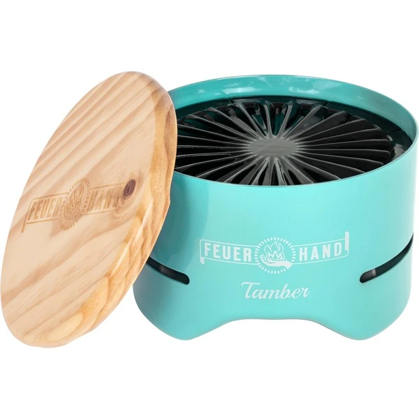 Feuerhand Tisch-Holzkohlegrill Tamber, Light Green 1 Feuerhand Tisch-Holzkohlegrill Tamber, Light Green