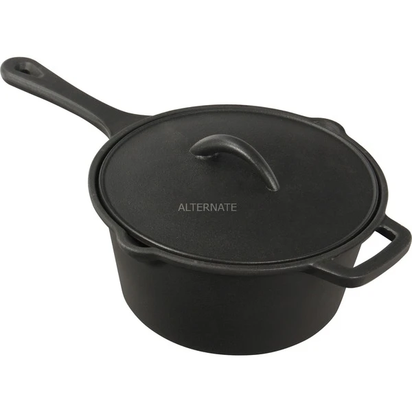 Napoleon Gusseiser Soßentopf Mit Deckel, Pfanne 1 Napoleon Gusseiser Soßentopf Mit Deckel, Pfanne
