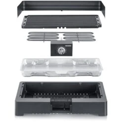 Severin PG 8562 Tischgrill Mit Grillplatte, Elektrogrill -Grillzubehör Severin PG 8562 Tischgrill mit Grillplatte Elektrogrill@@1740660 3