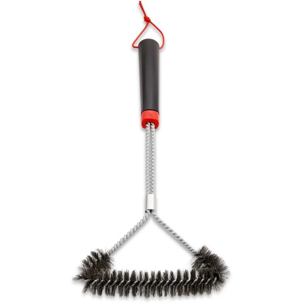 Weber Dreiseitige Grillbürste 6278, Mit Edelstahlborsten, 46cm, Grill-Reinigungsbürste 2 Weber Dreiseitige Grillbürste 6278, Mit Edelstahlborsten, 46cm, Grill-Reinigungsbürste – Bild 2