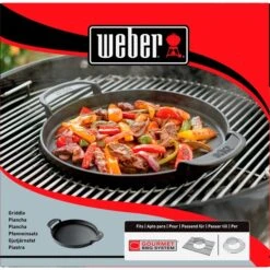 Weber Gourmet BBQ System Pfan­nen­ein­satz 7421, Grillplatte -Grillzubehör Weber Gourmet BBQ System Pfan nen ein satz 7421 Grillplatte@@1014932 4
