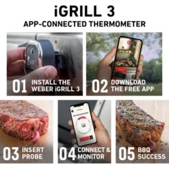 Weber Grillthermometer IGrill 3 33 Weber Grillthermometer IGrill 3 -Grillzubehör Weber Grillthermometer iGrill 3@@1303167 16