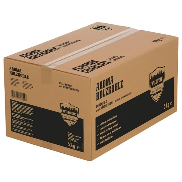 Wildfire Holzkohle Vom Kräuterbaum, 5kg 1 Wildfire Holzkohle Vom Kräuterbaum, 5kg